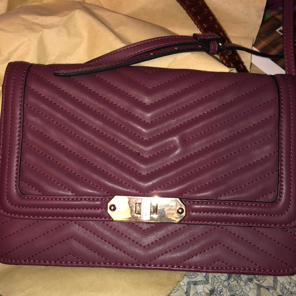 New A New Day Purse wine color